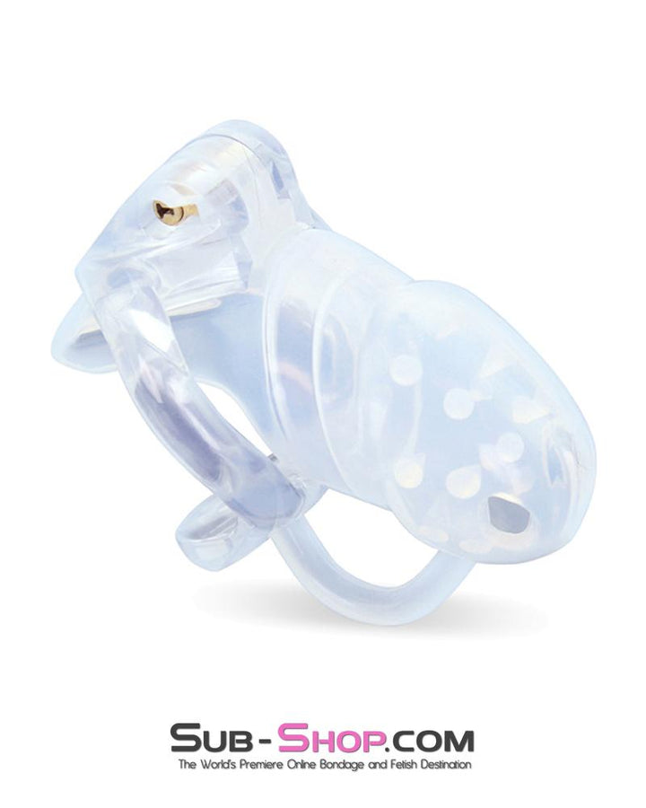 Chastity 1388AR      Spiked Short Cock Blocker High Security Locking Male Chastity Device