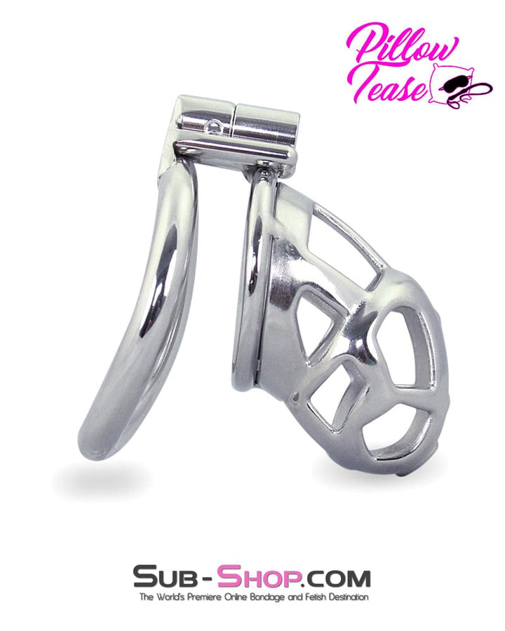 Chastity 1489AR      Tempt and Tease Steel Male Teasing Chastity Cage