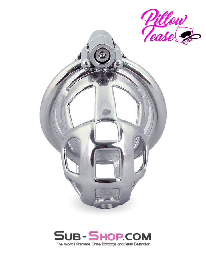 Chastity 1489AR      Tempt and Tease Steel Male Teasing Chastity Cage
