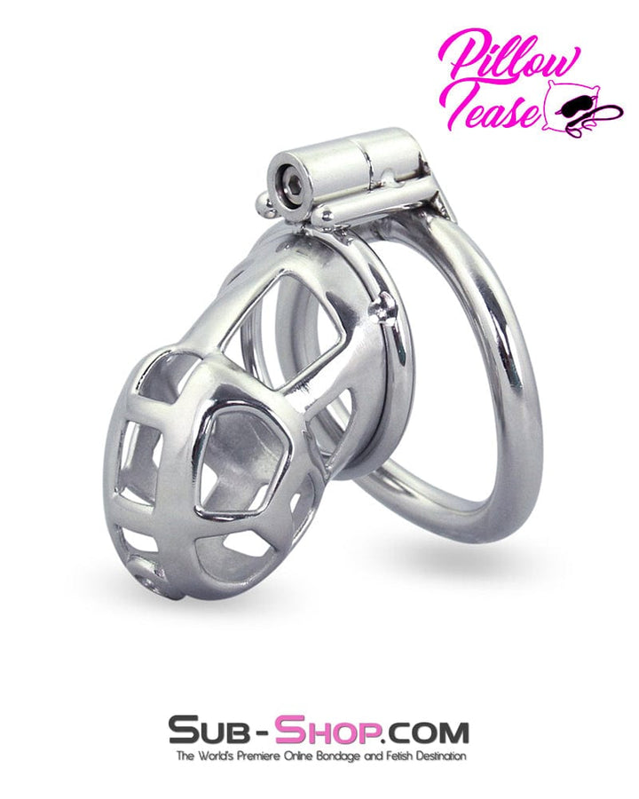 Chastity 1489AR      Tempt and Tease Steel Male Teasing Chastity Cage