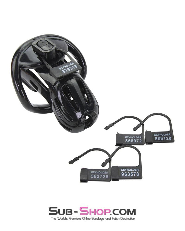 Chastity 1510AR      Jailhouse Cock Black Locking Male Chastity Cage