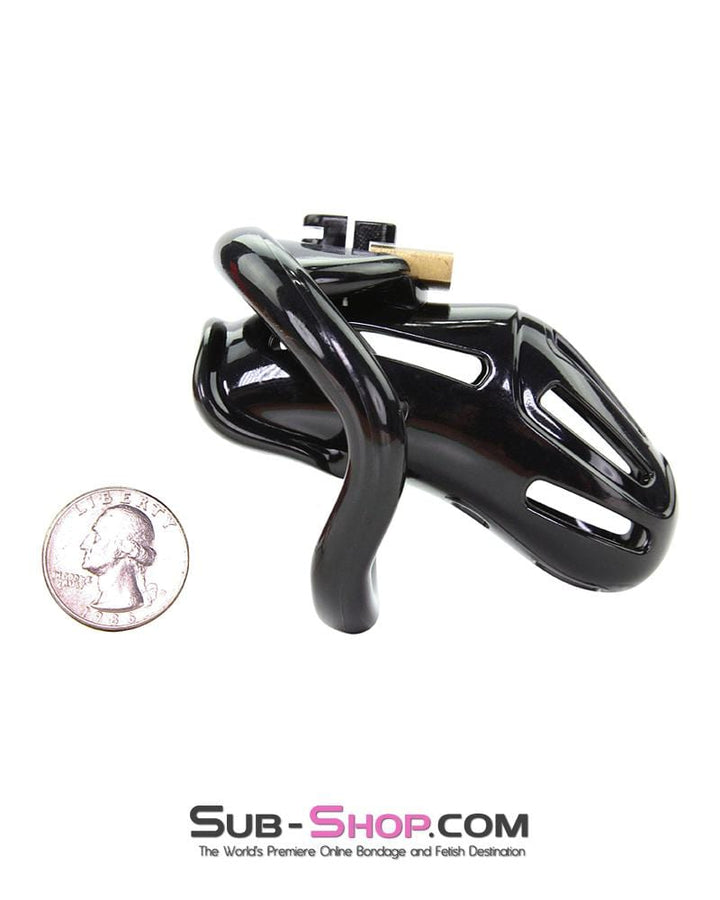 Chastity 1510AR      Jailhouse Cock Black Locking Male Chastity Cage