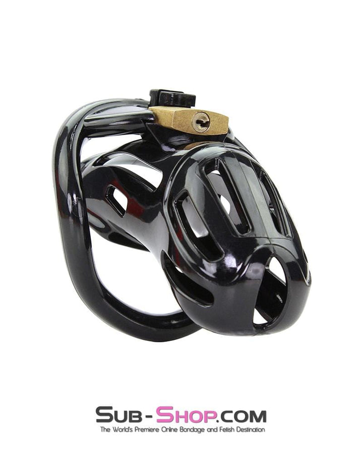 Chastity 1510AR      Jailhouse Cock Black Locking Male Chastity Cage
