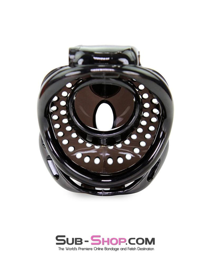 Chastity 1586AR      Small Dark Dungeon Cage Black High Security Full Coverage Male Chastity Device