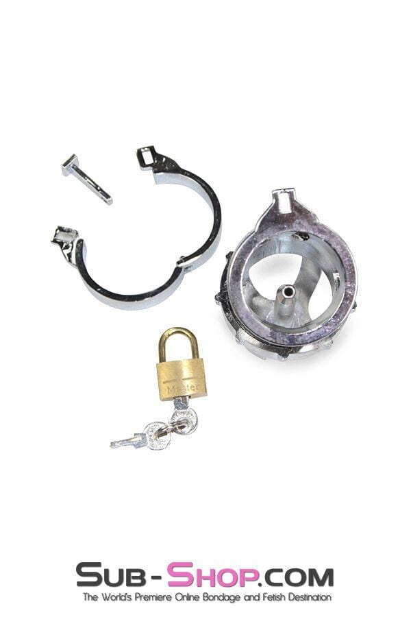 Chastity 2351AR      Fort Knox Locking Heavy Metal Chastity with Removable Urethral Sound