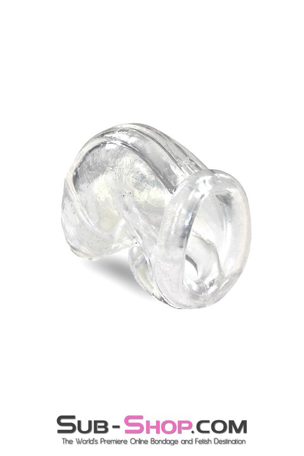 Chastity 2538A      Clear Molded Jelly Cock Cage