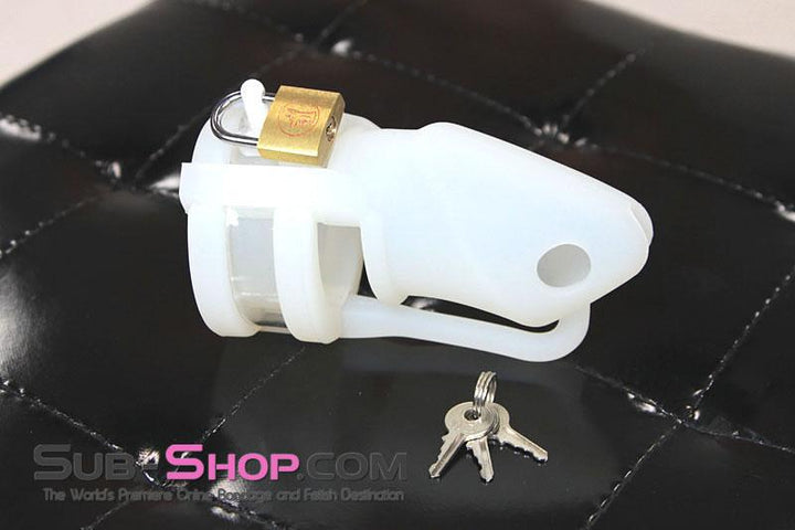 Chastity 3790HS      Silicone Cock Cave Extended Wear Chastity Cage Set