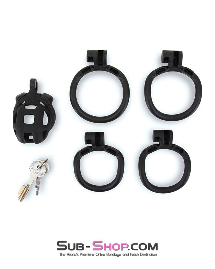 Chastity 7415M      Chastity Games Locking Cock Cage, Short Length