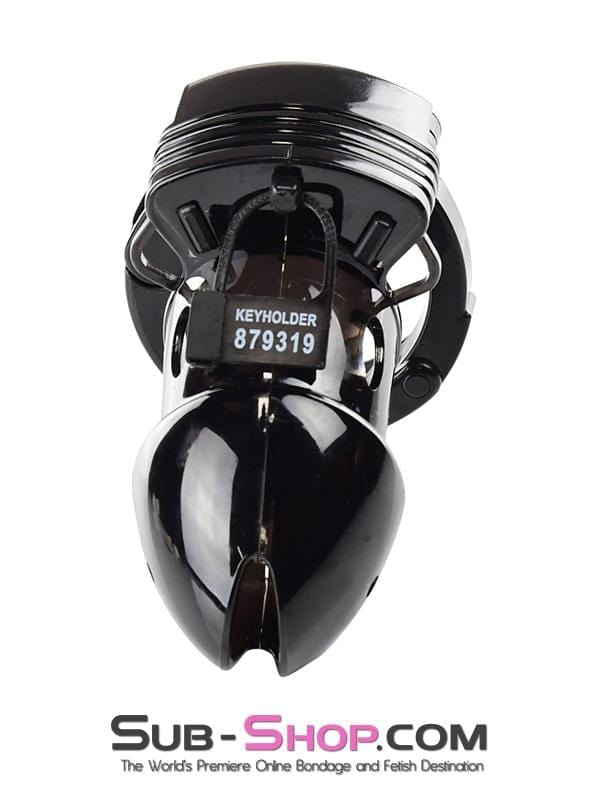 Chastity 8910AX      Black Jack Adjustable Locking Male Cock Cuff Chastity Device