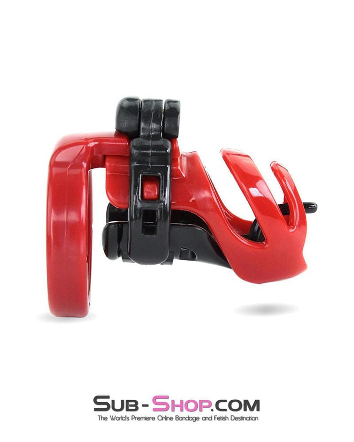 Chastity 9059AE      Long Knight High Security Hinged Locking Male Chastity Device