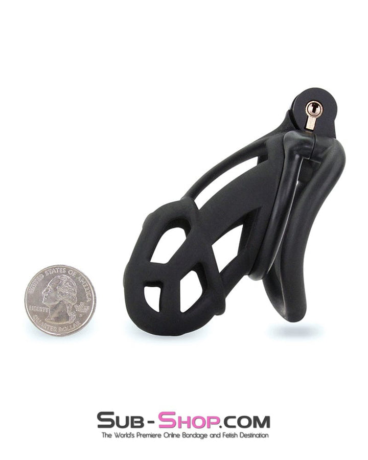 Chastity 9097M      Chastity Games Locking Cock Cage, Long Length