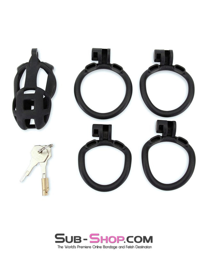 Chastity 9097M      Chastity Games Locking Cock Cage, Long Length