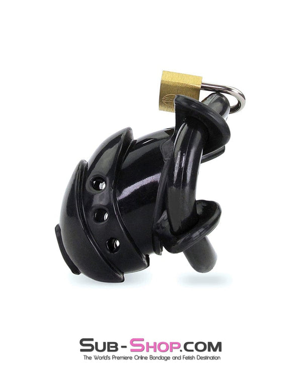 Chastity 9098AE      Ruined Orgasms Black Silicone Chastity Cock Cage