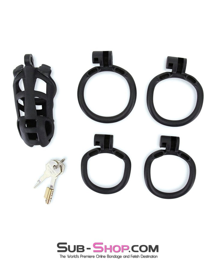 Chastity 9103M      Chastity Games Locking Cock Cage, Extra Large Length