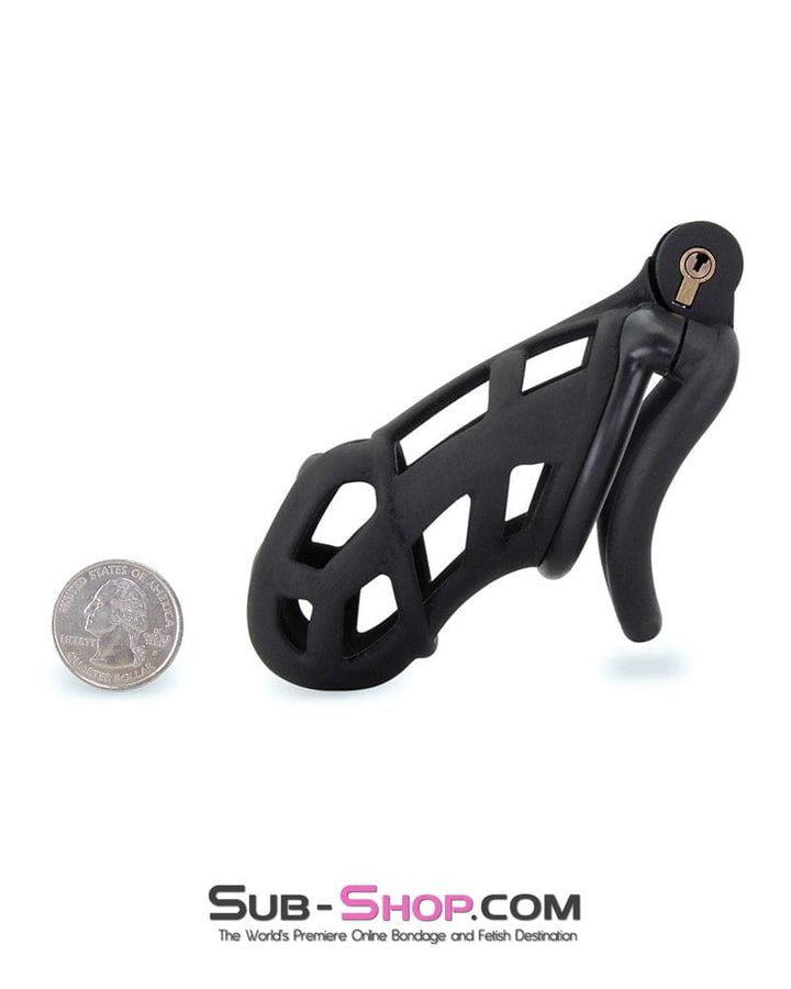 Chastity 9103M      Chastity Games Locking Cock Cage, Extra Large Length