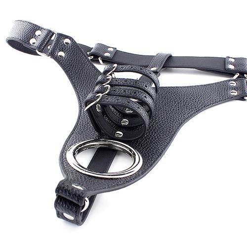 Chastity 9815M   Cock & Balls Penis Straps Restraint Waist Harness