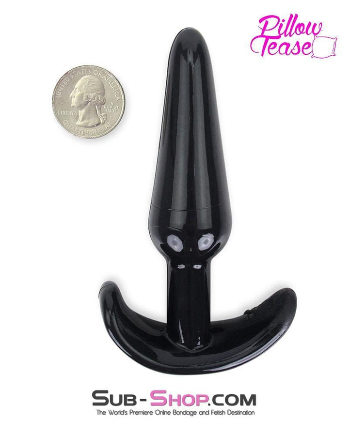 CHECKOUT SPECIAL OFFER 3727M      Anal Beginner Small Black Jelly Butt Plug - SPECIAL OFFER!