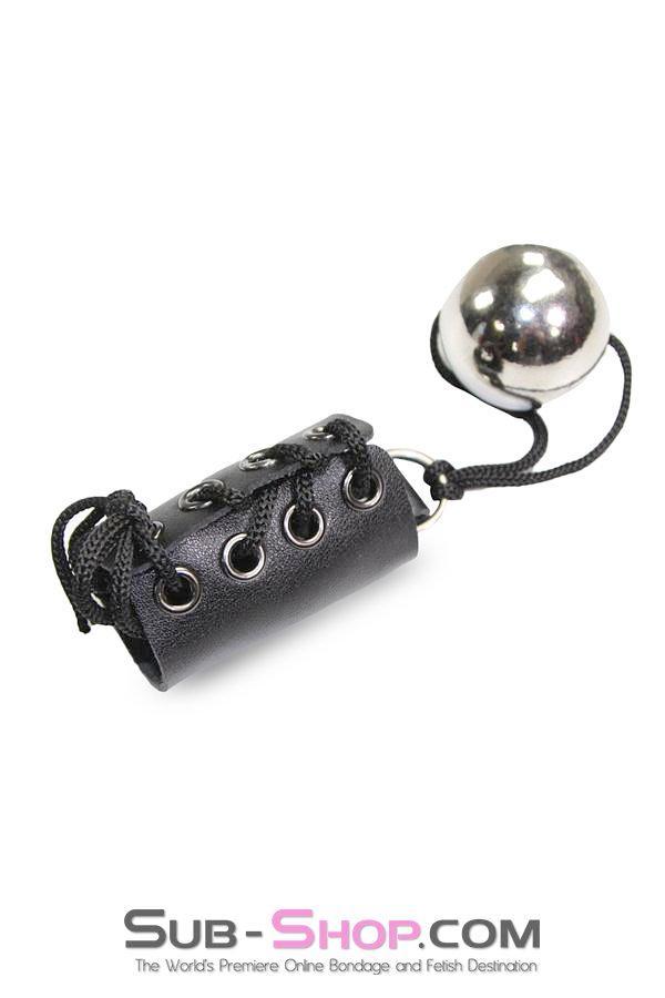 Cock & Ball Strap 2450M      Ball Training Lacing Penis or Ball Corset with 5.6 oz. Steel Weight