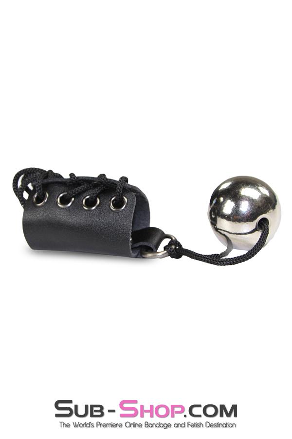Cock & Ball Strap 2450M      Ball Training Lacing Penis or Ball Corset with 5.6 oz. Steel Weight