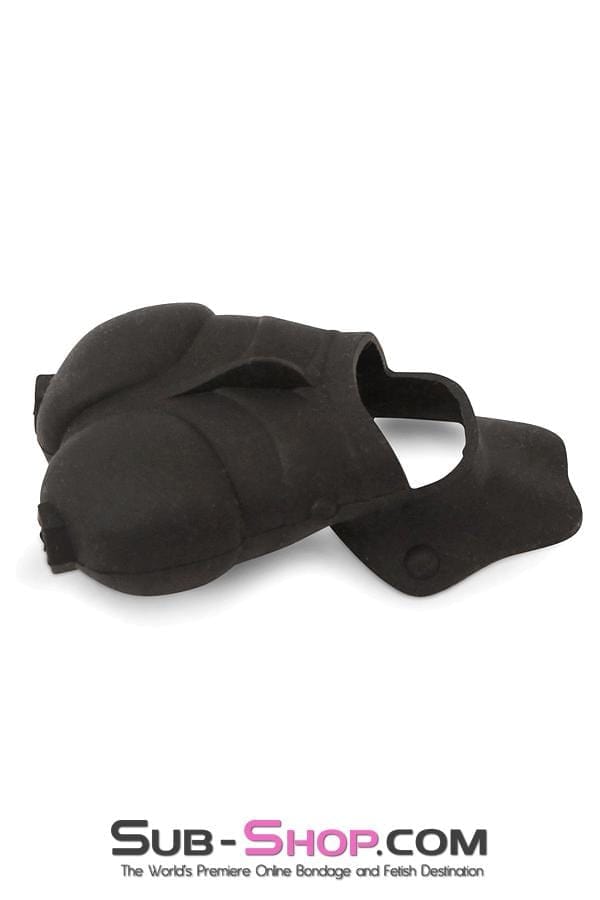 Cock Cage 1765M      Black Silicone Cock Ring with Ball Cage