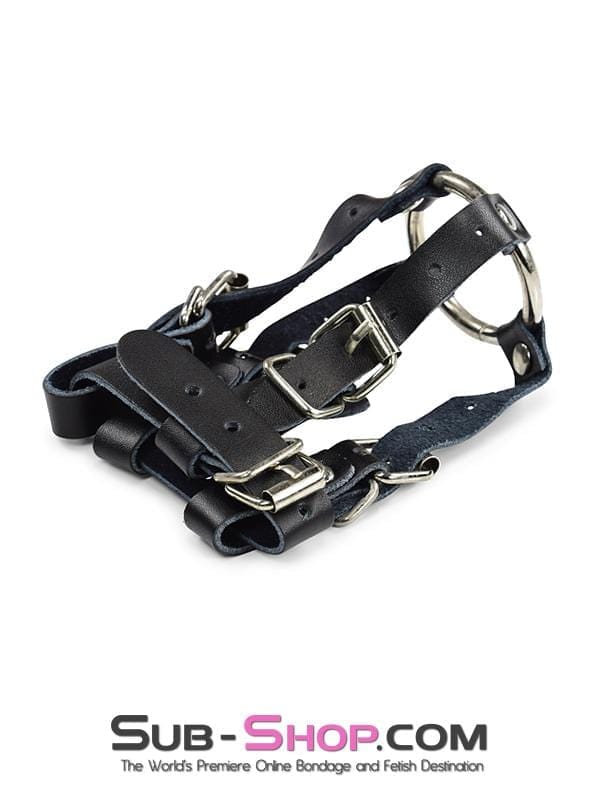 Cock Cage 1781DL       Leather Balls & All Buckling Cock Ring Set