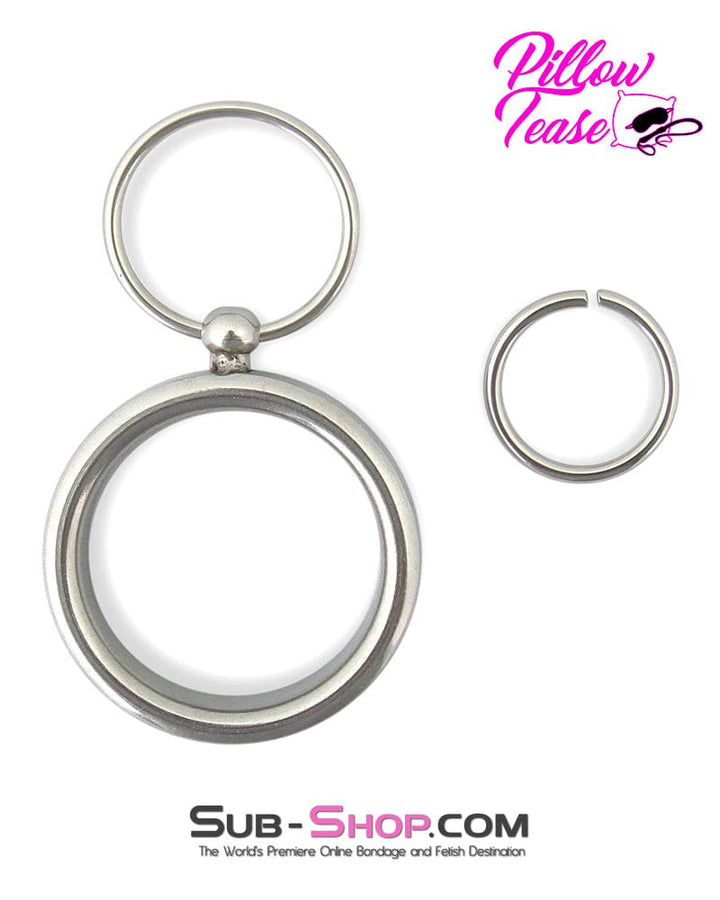 Cock Ring 0418M      Lead Me Stainless Steel Cock Ring