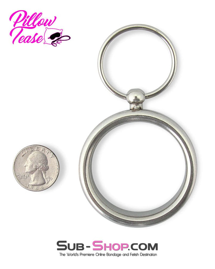 Cock Ring 0418M      Lead Me Stainless Steel Cock Ring