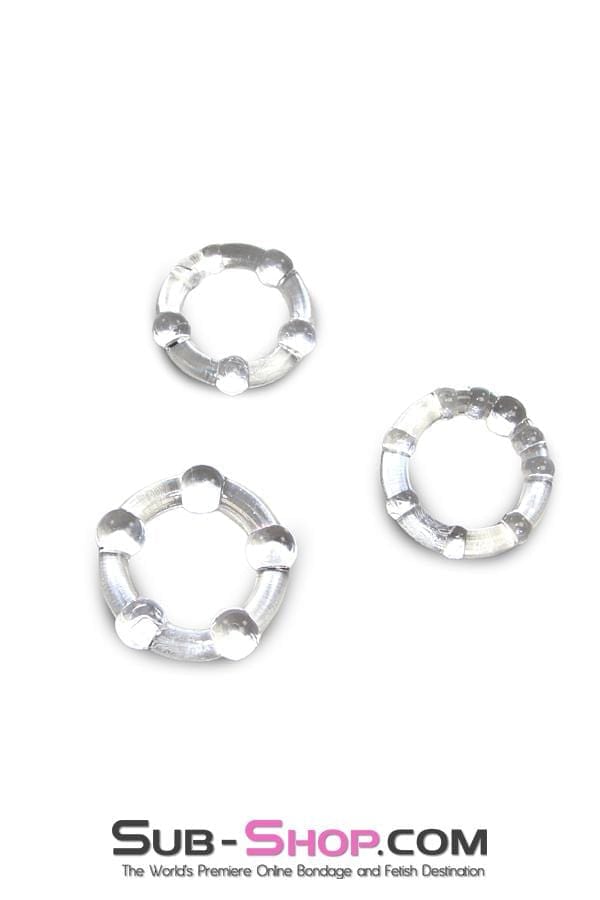 Cock Ring 0555M      Beaded Cock Ring Set