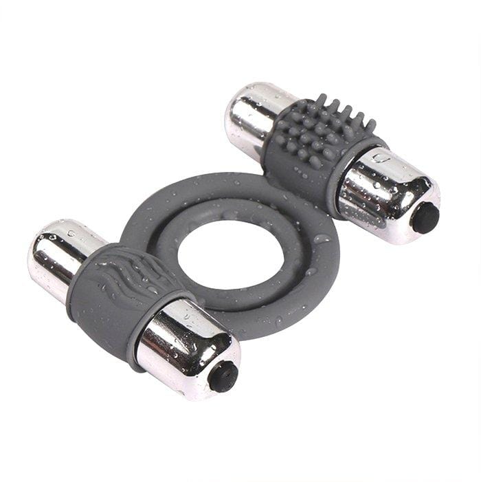 Cock Ring 7003M      Dual Vibe Waterproof Cock And Balls Erection Rings