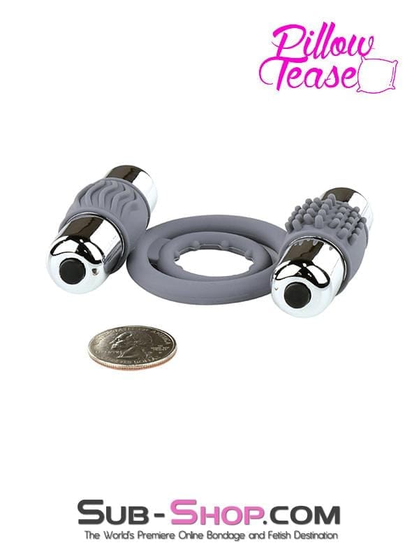 Cock Ring 7003M      Dual Vibe Waterproof Cock And Balls Erection Rings