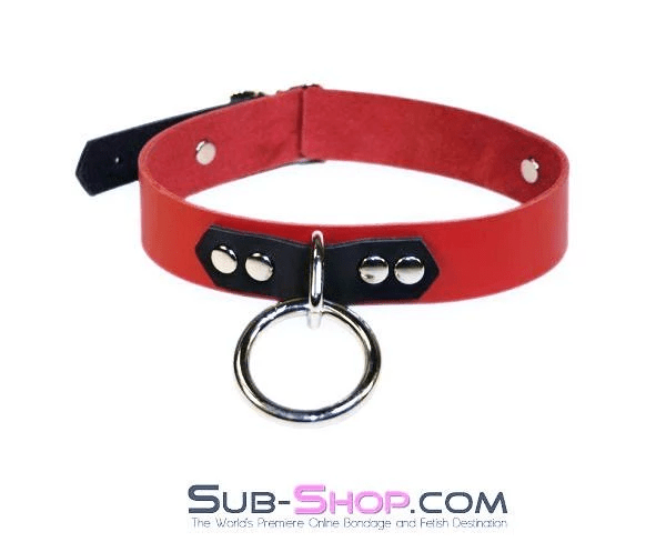 Collar 1616A      Dark Rapture Leather Choker Collar