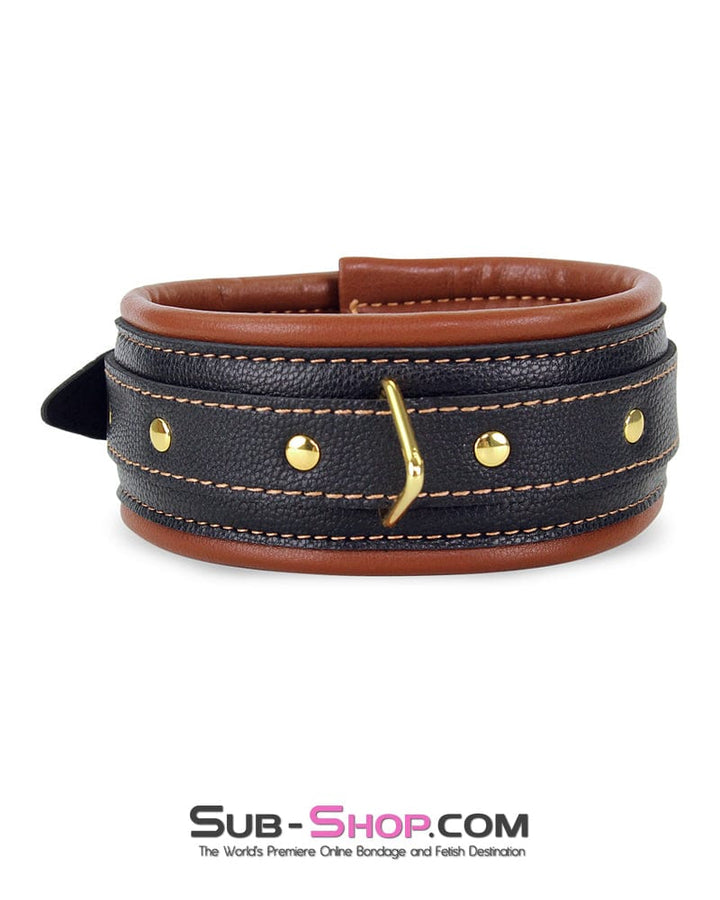 Collar 8920M      Cowgirl Gold Standard Heavy Padded Collar and Leash Set