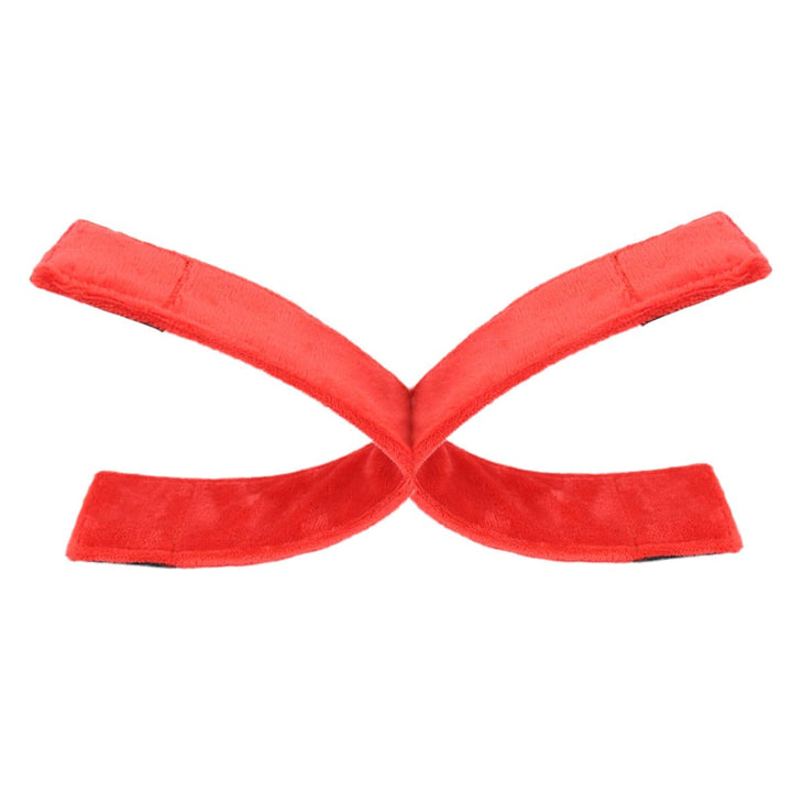 Cuffs 1872MQ      Furry Red Connected Cuffs