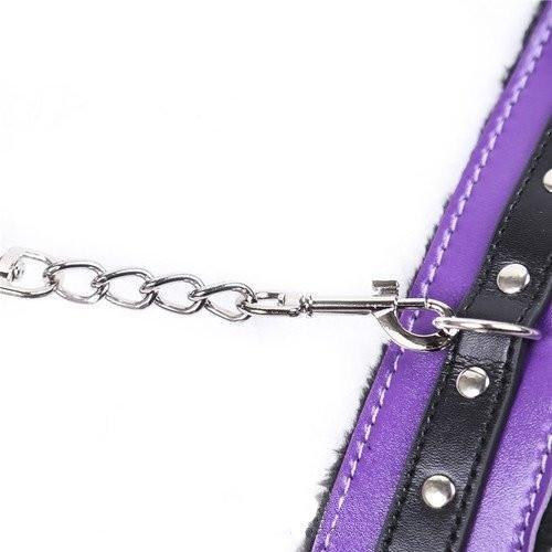Cuffs 7946M       Purple Seduction Fur Lined Cuffs