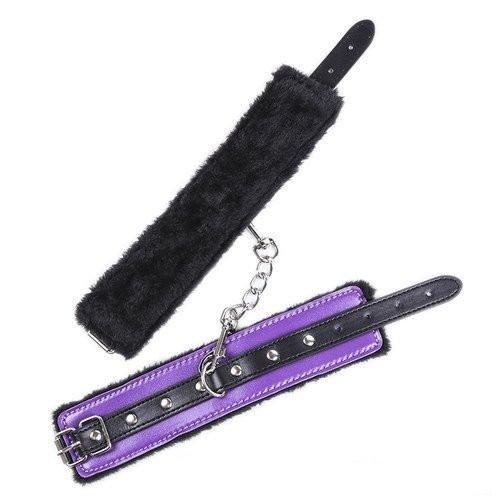 Cuffs 7946M       Purple Seduction Fur Lined Cuffs