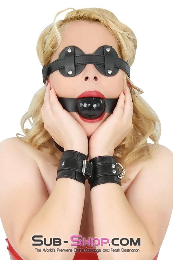 Cuffs 8989DL      Basic Instinct Leatherette Wrist Cuffs