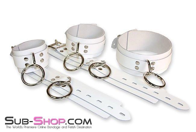Cuffs 9740A      Pure Submission Locking Leather Wrist Cuffs