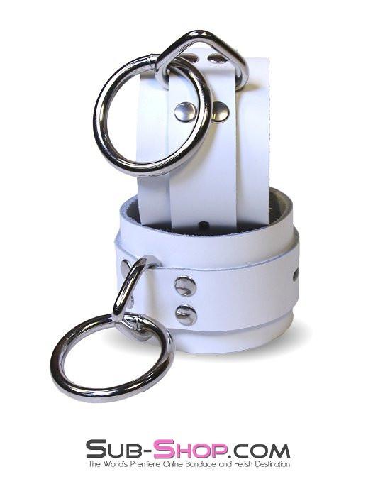 Cuffs 9740A      Pure Submission Locking Leather Wrist Cuffs