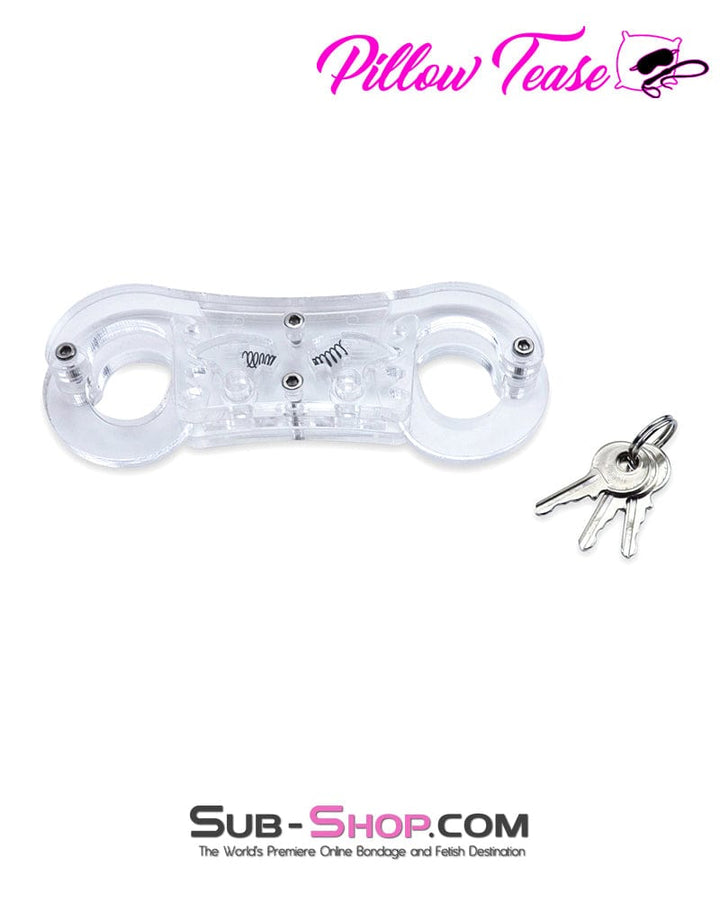 Cuffs 9931AE      Clear Locking Thumb Cuffs