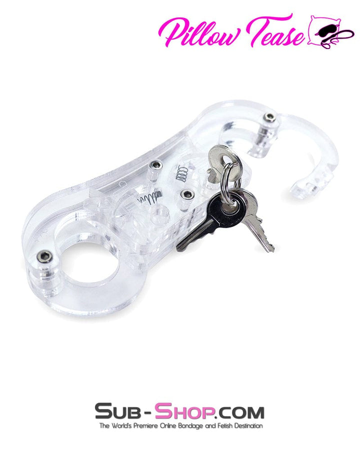 Cuffs 9931AE      Clear Locking Thumb Cuffs