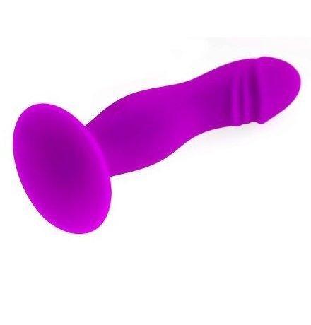 Dildo 1893M      Purple Silicone Ripple Dildo