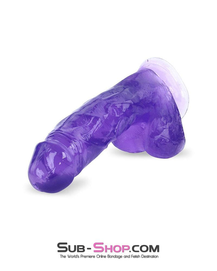 Dildo 7264M      7" Super Man Realistic Veined Purple Suction Cup Dildo
