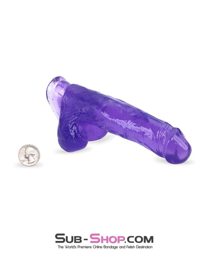 Dildo 7264M      7" Super Man Realistic Veined Purple Suction Cup Dildo