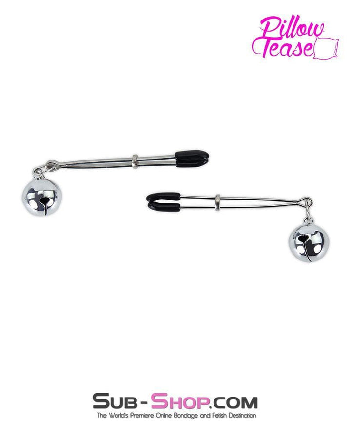 For Him 0174MQ-CB      Belle of the Cock and Balls Tweezer Clamps with Jingle Bells