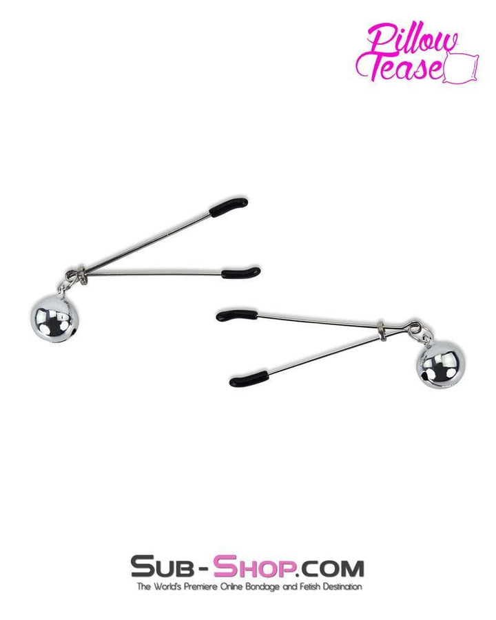 For Him 0174MQ-CB      Belle of the Cock and Balls Tweezer Clamps with Jingle Bells