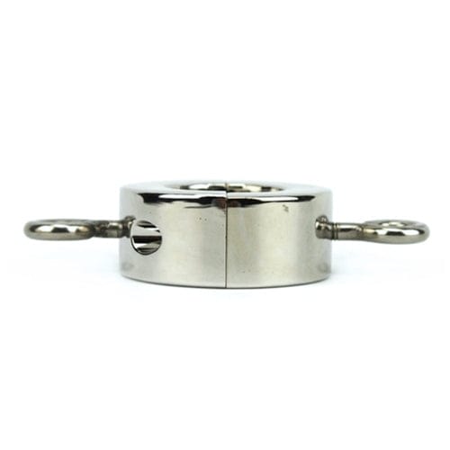 For Him 7827M      Half Pound Steel Cock and Ball Torture Ring with Weight Hangers