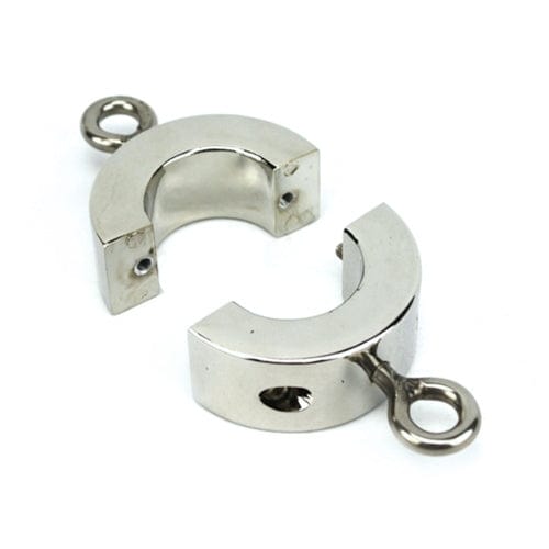 For Him 7827M      Half Pound Steel Cock and Ball Torture Ring with Weight Hangers