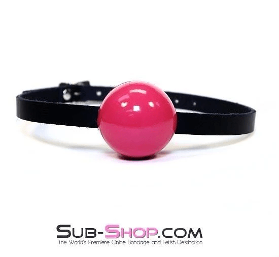 Gags 0198A      Classic Ball Gag Strap, Passion Pink Ball