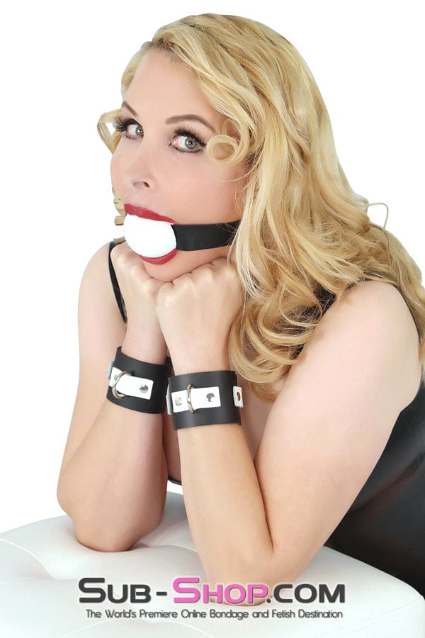 Gags 1818A      2" Large Ball Gag, White Ballgag
