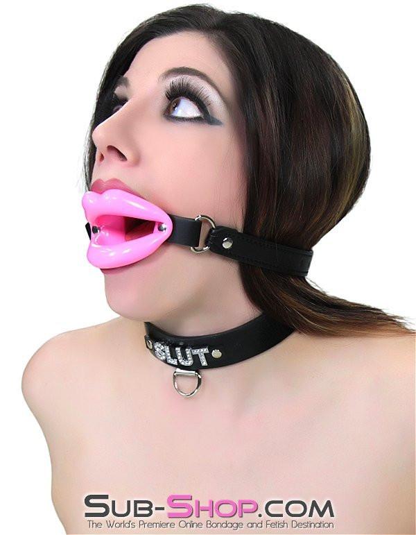 Gags 2425M      Bondage Doll Pink Sex Lips Strapped Open Mouth Gag